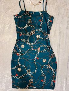 Chic Chain Print Dress