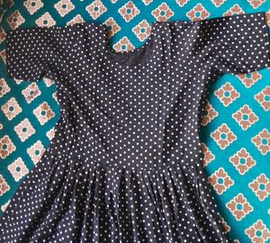 Cute Polka Dot Frock Suit Set