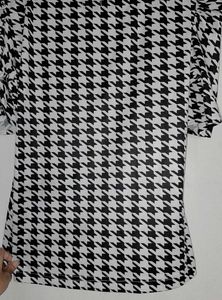 Houndstooth Print Top