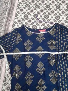 Elegant Blue Printed Kurta