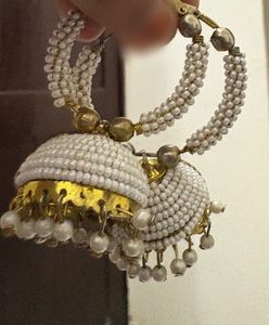 Pearl Jhumka Earrings