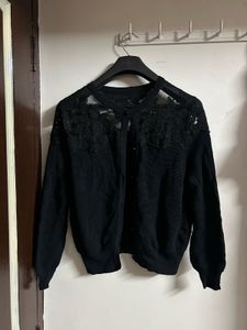 Black Lace Cardigan