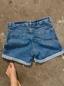 Pineapple Denim Shorts