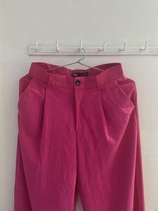 Zara Pink Wide Leg Trousers