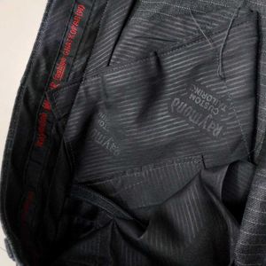 Raymond Grey Stripped Suit Blazer with Pant