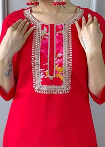 Elegant Red Kurta Set