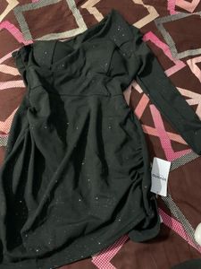 Chic Black One-Shoulder Party Dress