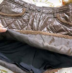 Leather Brown Skirt