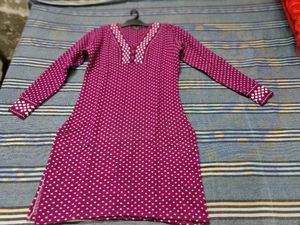 Woolen Short Kurti For Women