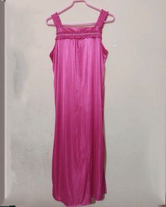 Night Dress In Colour Hot Pink