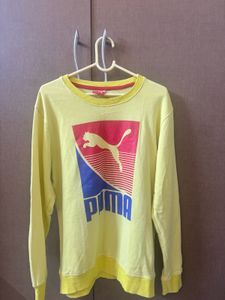 Puma Yellow Full Sleeve Tshirt