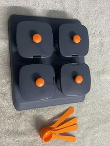 Multipurpose Serving Tray and Lid Stand Spice Cont