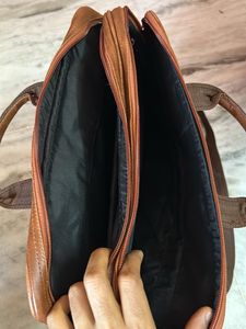 Sapphire Leather Laptop Bag For Men And Women