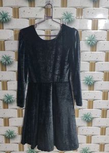 Elegant Black Velvet Dress