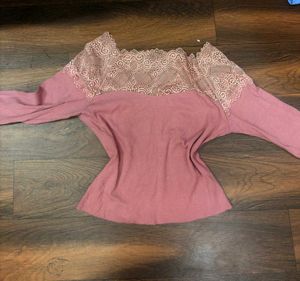 Pink Lace Top