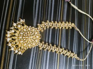 grand stone Gold-Tone Necklace