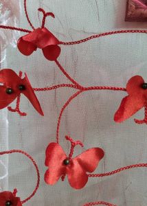 Red &amp; White Dupatta