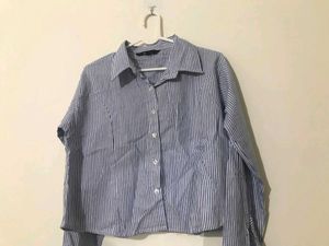 Striped Button-Down Shirt