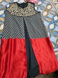 New With Tag Multicolour Xl Kurti Without Sleeves