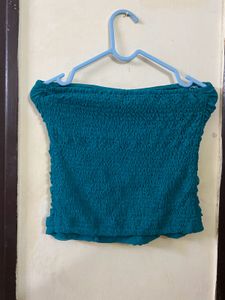 Turquoise in Colour Tube Top Size S