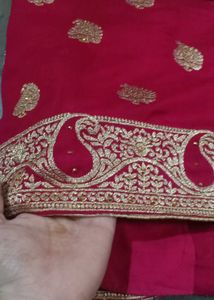 A New Beautiful Rose Colour Chiffon Saree 🤩💖