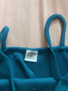 sea green strappy dress