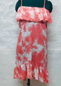 🎁Buy Two Get One Free🎁Tie-Dye Ruffle Dress