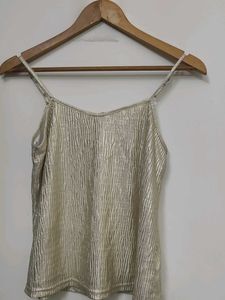 Gold Metallic Cami Top