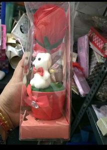 Brand 🆕 Rose with Teddy Bear Figurine