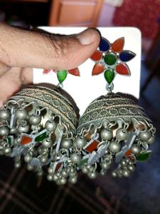 Oxidised Jhumka