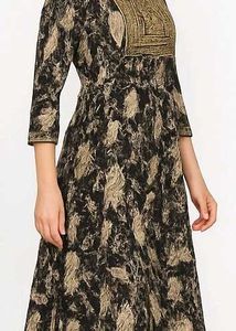 Elegant Black &amp; Beige Kurta Set