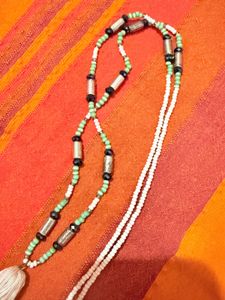 Beaded Tassel Necklace