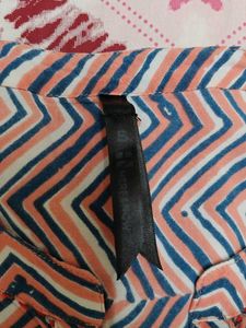 Chevron Print Tunic Top