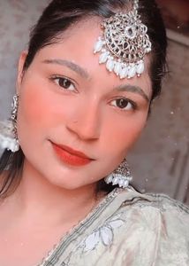Beautiful Mirror Pearl Bahubali Earrings Tikka Set