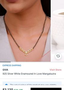 Golden emaoured in Love mangalsutra