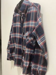 Big size Printed Check shirt