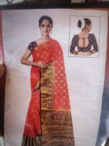 Elegant Red Printed Saree