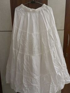 long white maxi skirt☁️🤍