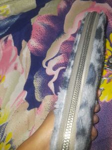 Leopard Print Fuzzy Wallet
