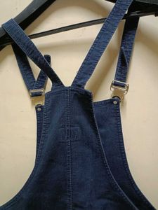 Distressed Denim Overalls