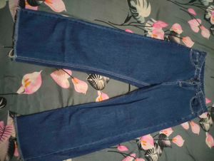 Dark Blue Denim Jeans in baggy style