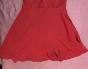Sexy Red Dress With Cross Straps
