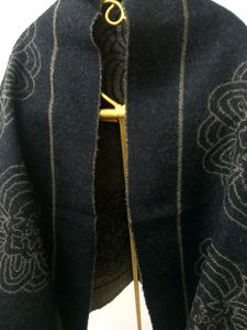 Black &amp; Brown Reversible Shawl