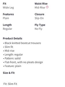 SASSAFRAS Black Bootcut Trousers