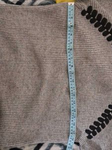 Cozy Grey Ribbed Knit Turtleneck Sweater