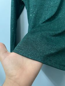 Elegant ✨Green Wrap Top