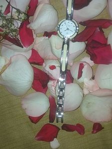 White Colour Chain Watch For Girls Purchase Now