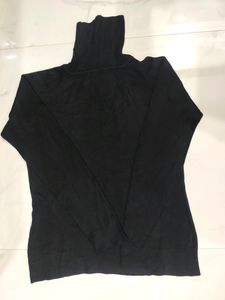 New Black Turtle Neck Sweatshirt