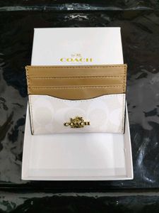 Coach Card Holder &#34;White&#34;