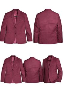 Burgundy Blazer - Formal Style